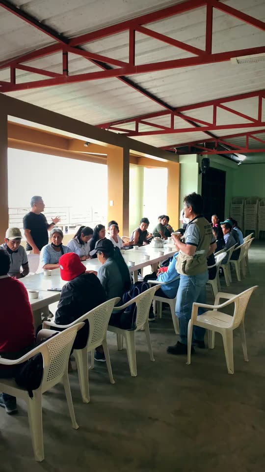 Meeting with the coffee producers